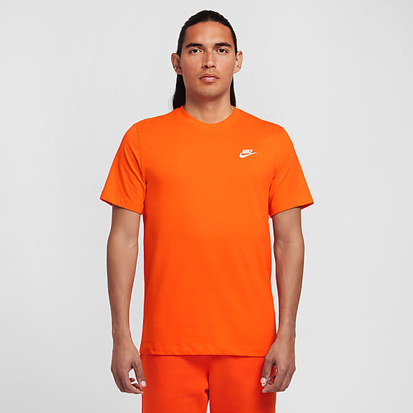 Orange Tops T Shirts. Nike